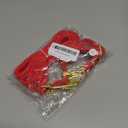 GAMUDA Velvet Dog Collar and Leash, Super Soft and Smooth, Heavy Duty Gold Buckle, Comfortable and Easy to Clean, Adjustable Collar for Dog (S, Red)