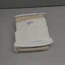 Boho Beige Shower Curtains for Bathroom Cotton Striped Shower Curtain with Tassel 72 X 72