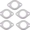2 x 3 Inch Exhaust Gasket 2 Bolt for 3 Inch Muffler Flange Manifold 120-07610-0002 High Temperature 5 Pcs