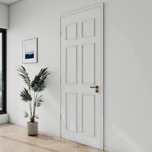 1 Set Peel and Stick Door Moulding Kit 3-Layer Premade Door Panels Molding Trim Self Adhesive 3D Trim for Mirror Window Frame Decor (Top 9"x10" Middle 9"x24.8" and Bottom 9" X 24.8")