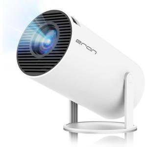 Mini Projector, HY300 PRO Portable Projector, Support 4K 1080P with Dual-Band WIFI6 5G Wireless 5.2 Bluetooth Android 13, 180 Rotatable, Auto Keystone Correction, 35"-130" Screen Video Projector