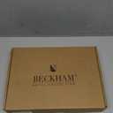 Beckham Hotel Collection Twin Sheet Set 100% Cotton, 500TC Luxury Sateen Bedding, 16 Deep Pocket, Moisture-Wicking, 3-Piece, White