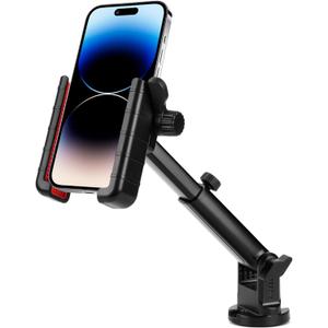Hikeen Kayak Phone Holder, 360Adjustable Phone Holder with Long Arm, Kayak Fishing Accessories, Kayak Phone Mount Compatible with Smartphone from 4''-7''