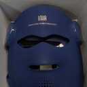 INIA Glow 4D Wireless Red Light Therapy Mask for face  Dual NIR, 320 LEDs, 4 Modes, Under-Eye Cooling, Cordless & Rechargeable LED Face Mask for Home & Travel, Skincare Gifts for Women Mom Wife, Blue