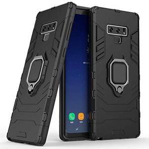 LuluMain Compatible with Galaxy Note9 Case, Metal Ring Grip Kickstand Shockproof Hard Bumper (Works with Magnetic Car Mount) Dual Layer Rugged Cover for Samsung Galaxy Note 9 (Black)