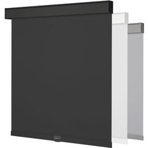 Cordless Blackout Roller Shades for Windows & Doors, Free-Stop Shades with Valance, UV Protection, Thermal Insulated Window Blinds for Home, Bedroom, Office, Black, 45" W x 72" H