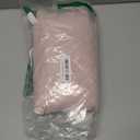 Siiluminisoy Pink Shower Curtain Cute Shower Curtain Fabric Shower Curtains for Girl Tufted Leaves Textured Striped Modern Cloth Shower Curtains for Bathroom, 72" x72"