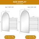 TEHOME 20 x 30'' Brush Gold Arched Bathroom Medicine Cabinet with Mirror Recessed and Surface Mount Medicine Cabinet Mirror