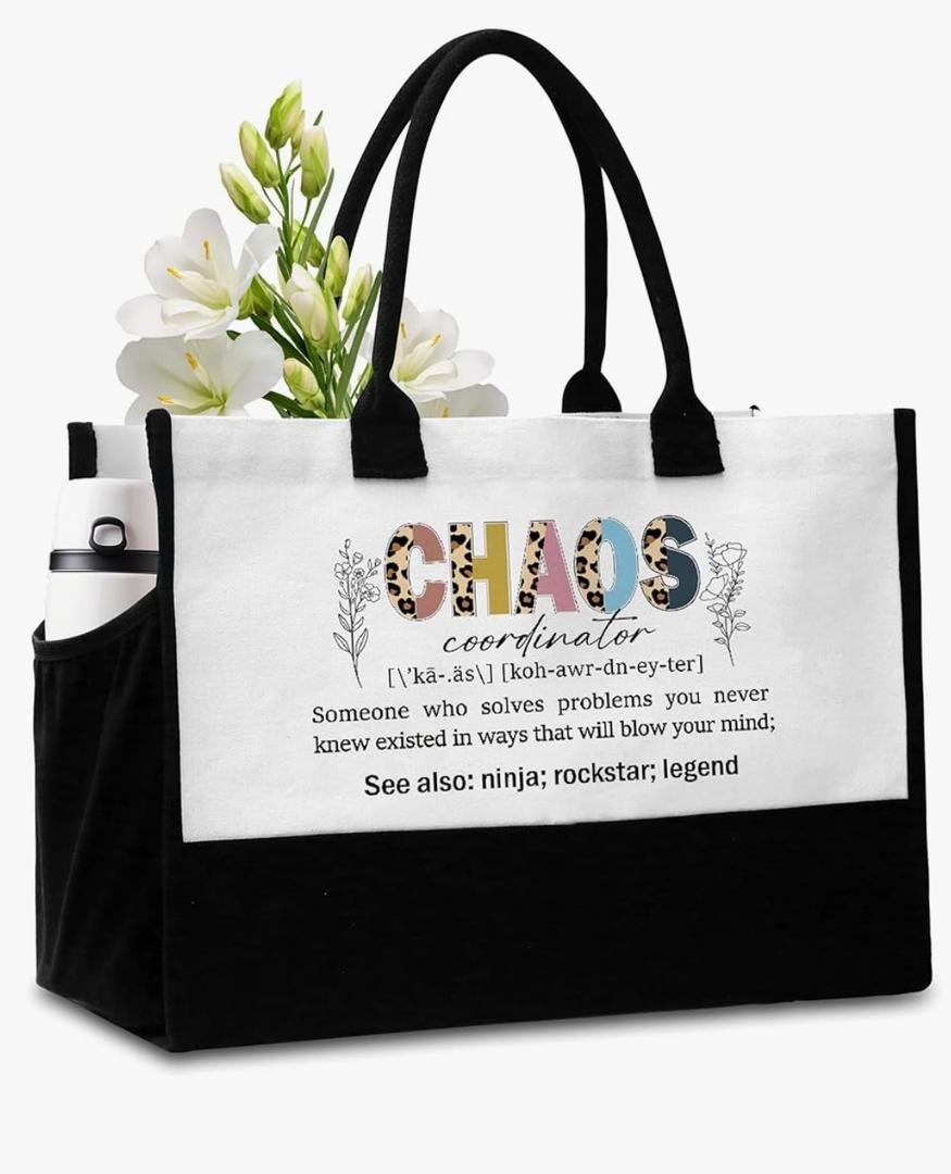 Retirement Birthday Gift Tote Bag with Pockets - A09-A14