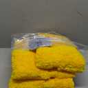 SHACOS Bathroom Rugs Set of 3 Pieces Bath Mats with U Shape Toilet Rugs Non Slip Washable Bath Rugs Soft Absorbent Microfiber Bathroom Carpet 16"x24"+20"x32"+U Shaped 20"x24", Yellow