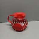 Ecolution Patented Micro-Pop Microwave Popcorn Popper with Temperature Safe Glass, 3-in-1 Lid Measures Kernels and Melts Butter, Made Without BPA, Dishwasher Safe, 3-Quart, Red