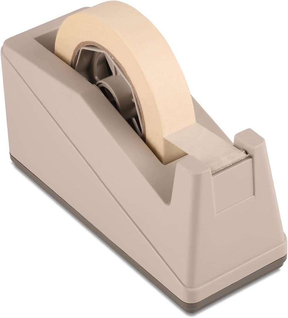 Lichamp Desktop Tape Dispenser Holder with Large 3 inch Core for Masking, Heat Transfer, Painters, Freezer, Kitchen Tape