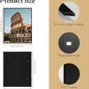 QUTREY 16x20 Poster Frames 6 Packs, Black 16x20 Frames for Wall Mounting, Display 16 x 20 Posters, Photos & Art Prints Vertically or Horizontally