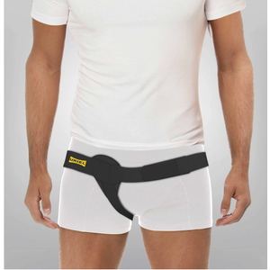 URIEL Right Side Hernia Belts for Men  Inguinal Hernia Belt for Men, Pre and Post Surgery Truss, Size Medium, Black (35.339.5 Inches)