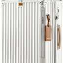 Joyway Carry On Luggage, 24 IN Expandable Suitcase with Smart Cup Holder, Hardside Checked with TSA Lock Spinner Double Wheels, White