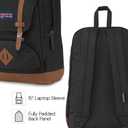 JanSport Cortlandt Laptop Backpack, Deep Juniper, 15” Laptop Sleeve-Synthetic Leather Shoulder Computer Bag with Large Compartment, Padded Straps- Rucksack for Men, Women