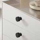 Matte Black Cabinet Knobs 15 Pack Round Pulls for Kitchen and Dresser