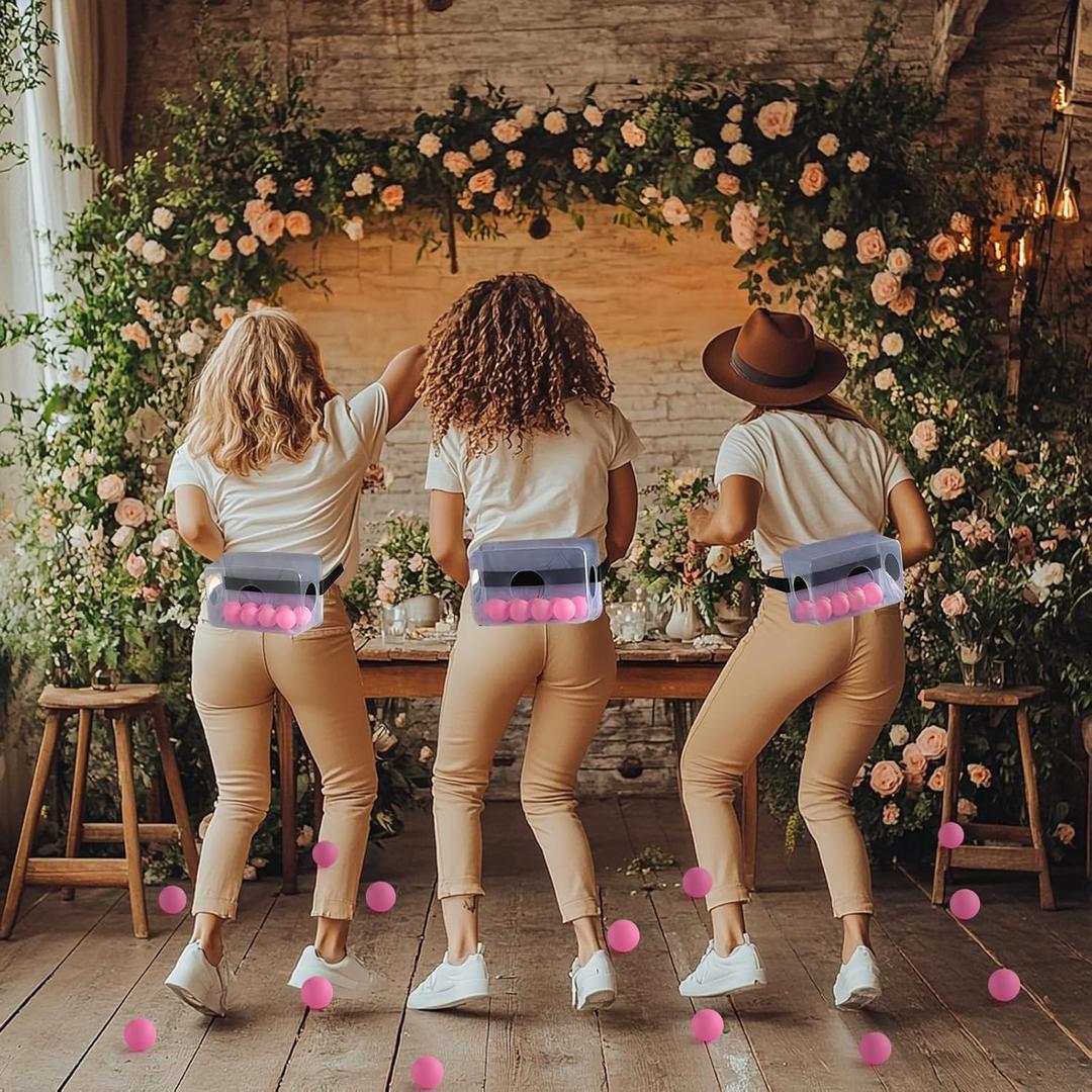 3 Sets Baby Shower Games Funny Activities,Hilarious Bridal Shower Games,Baby Shower Games for Boy or Girl,Funniest Games Prizes for Wedding Engagement Bachelorette Party Game (Pink)