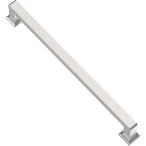 Alzassbg 6 Pack Brushed Satin Nickel Cabinet Pulls, 12-1/2 Inch(320mm) Hole Centers Cabinet Handles Square Kitchen Hardware for Cabinets AL3046SN