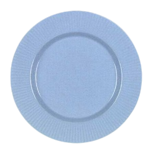 2 blue like round plates