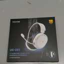 Wireless Gaming Headset, 7.1 Surround Sound, 2.4GHz USB Gaming Headphones with Bluetooth 5.4, 100H Battery, ENC Noise Canceling Mic, RGB Light, Wireless Headset for PC PS5 PS4 Mac Switch (Black-White)