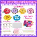 Vinkp Art Activity - Flowers Magic Toys, DIY Craft Toys Kits, Creative Activity, Gifts for Girls & Boys Ages 4, 5, 6, 7, 8, 9