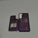 Vinich for Samsung Galaxy S22 Wallet Case with Card Holder, RFID Blocking Credit Slots Kickstand Shockproof Phone Cover Fit for Galaxy S22 6.1" Purple