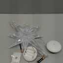 3Pcs Christmas Window Lights Decorations with Timer, Battery Powered Christmas Window Hanging White Lighted Lucky Star Shaped LED Sucker Lamp for Xmas Tree Fireplace Window Indoor Outdoor Decor