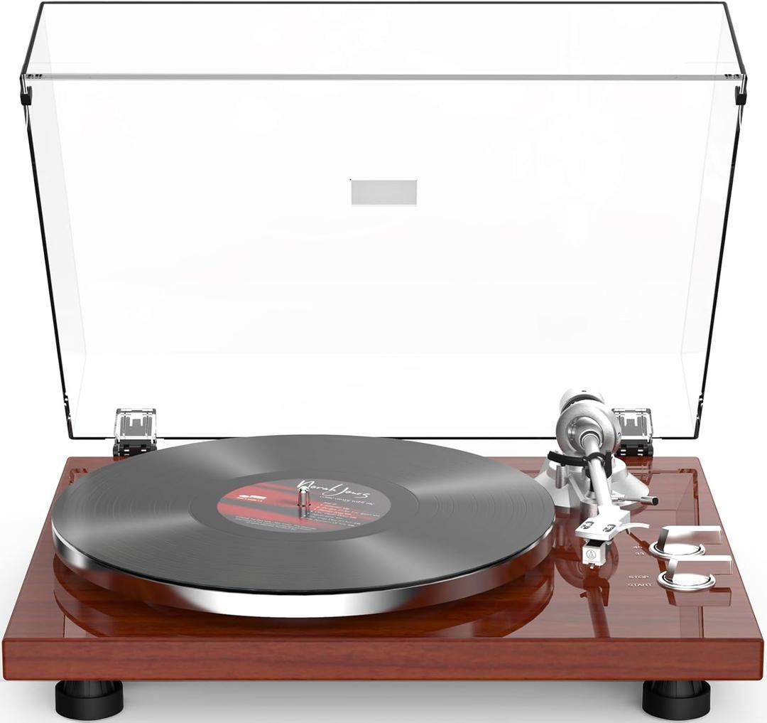 Record Player Turntables for Vinyl Record Belt-Drive Wireless Output Connectivity Phono Line Out USB Digital to PC Recording MM Audio Cartridge Stylus Counterweight Piano Shiny Classic Red Record Player Turntables for Vinyl Record Belt-Drive Wireless Output Connectivity Phono Line Out USB Digital to PC Recording MM Audio Cartridge Stylus Counterweight Piano Shiny Classic Red