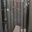 Fairy Baby 26.8"-29.5" Inch Narrow Baby Gate for Small Doorways Stairs, 38" Extra Tall Dog Gate Indoor for Kids or Pets, Metal Safety Gate Pressure Mounted No Drilling Walk Through, Black