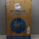 Pet Stroller with 4 Wheels, Foldable Pet Travel Carrier for Small/Medium Dogs Cats up to 50lbs, Detachble Portable Pet Bag, Storage Basket, Car Seat 3 in 1 Multifunctional (Tan)