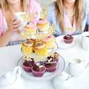 2 x Gyufise 24Pcs Happy 30th Birthday Cupcake Toppers Glitter Thirty 30 Fabulous Vintage 1995 Cupcake Picks for 30th Birthday Wedding Anniversary Party Cake Decorations Supplies Gold