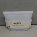 Reusable 100% Silicone Food Storage Bags, Sandwich Snack Bags New Generation Stand Up Zip Container for Soup and Leftovers, Plastice & BPA Free, Microwave Oven Safe 3 Pack (51oz, 34oz, 17oz)