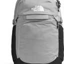 The North Face Router Everyday Laptop Backpack | Daypack with Water Repellent Finish, 17" Laptop Sleeve, Reflective Details, Meld Grey/TNF Black-NPF, One Size