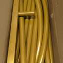 6 ft Arch Backdrop Stand, Wedding Arch Frame, Stable Metal Background Stand with Square Base Ground Nails, for Birthday Party Baby Shower Garland Decoration, Gold