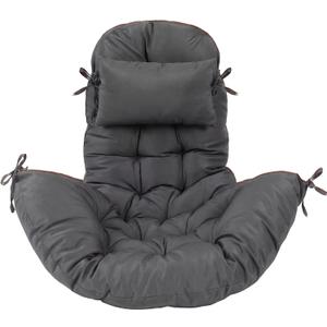 Tudomro Egg Chair Cushion Filling 2.58 kg Replacement Rocking Wicker Chair Cushions High Back Swing Hammock Egg Hanging Cushion Thicken for Indoor Outdoor Patio(Dark Gray,1 Pcs)