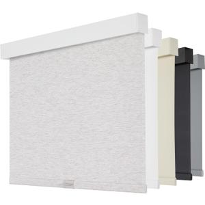 Persilux Cordless Blackout Roller Shades for Indoor Windows, Pull Down Blinds with Valance, Thermal Insulated Fabric, UV Protection Shades for Home and Bedroom (Linen,27" W x 72" H)