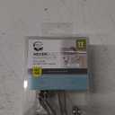 Zenna Home Easy-Glide Double Roller Shower Curtain Hooks - Brushed Nickel