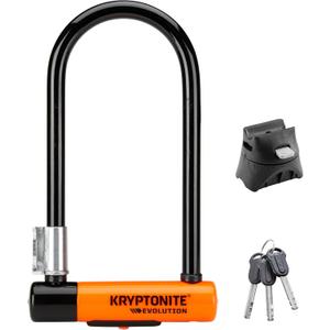 Kryptonite Evolution Standard U-Lock, 4x9 inches, Black, 3.5 pounds