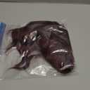 Lativ Red Wig With Bangs Bob Wigs for Women Short Wavy Curly Shoulder Length 14 Inches Synthetic Hair for Halloween Costumes Cosplay Daily Use