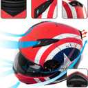 VCAN VX Lightweight Full Face Motorcycle Street Bike Helmet with Extra Tinted Visor, Coolmax Technology & OTG Ready, DOT Approved