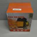 Buyplus Outdoor Heaters for Patio, 1500W Electric Garage Heater with 90 ° Adjustable Angle, Overheat Protection & 2S Fast Heating, Greenhouse Heater for Patio, Garage, Greenhouse, Indoor Outdoor, Yellow