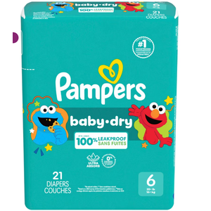 Pampers Diapers - Baby Dry - Size 1, 44 Count, Absorbent Disposable Infant Diaper 