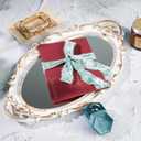 MAYREEL 1 Inch Slate Blue Crushed Velvet Ribbon Frayed Edge Hand Torn Fringe for Bridal Bouquets Invitations Vow Books Gift Baskets Hair Bows 6 Yards