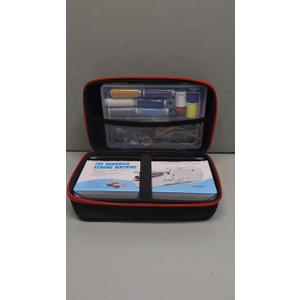 Handheld Sewing Machine with Black Storage Case and 109-Piece Sewing Kit, Mini Portable Cordless Hand Sewing Machine, Ideal for Adults & Beginners, Complete Set of Quick Home Clothing Repair Tools