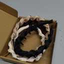 Auseibeely 4 Pcs High Cranium Headbands for Women Girls - Non Slip Zig Zag Headband with Teeth - Retro Plastic Satin Braided Comb Headband Fashion Accessories for High Skull - Ideal Gifts for Women