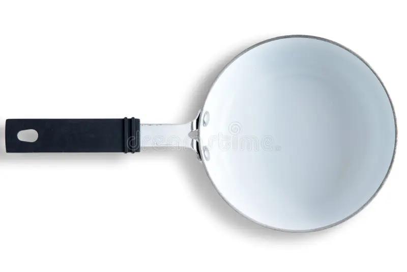 Small 5" MEGA COCINA red & white metal single Egg Frying Cooking Pan 2PCS