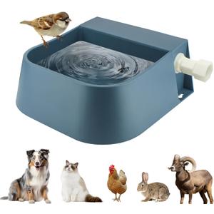 NAMSAN Automatic Dog Water Dispenser with Float Valve, 3/4'' Adapter, Outdoor Automatic Water Dispenser for Cats Chicken Animals, Goat Waterer, Livestock Water Trough