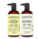 PURA D'OR Anti-Thinning Biotin Shampoo & Deep Moisturizing Conditioner Original Gold Label Set (16.9oz x2) Natural Earthy Scent, CLINICALLY TESTED Effective Results, Hair Thickening Product, 1 Pack