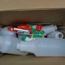 Eaasty 12 Pack Plastic Spray Bottles for Cleaning Solution 25 oz Leak Proof Mist Spraying Safe Squirt Bottle Refillable with Adjustable Head for Plants, Pet, Vinegar, BBQ(Red, Blue, Yellow, Green)